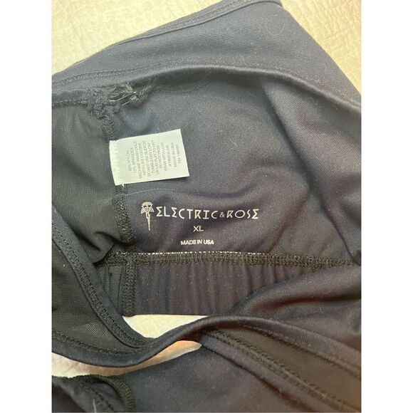 New Electric & Rose Criss Cross Mesh Sports Bra Top - Picture 5 of 5